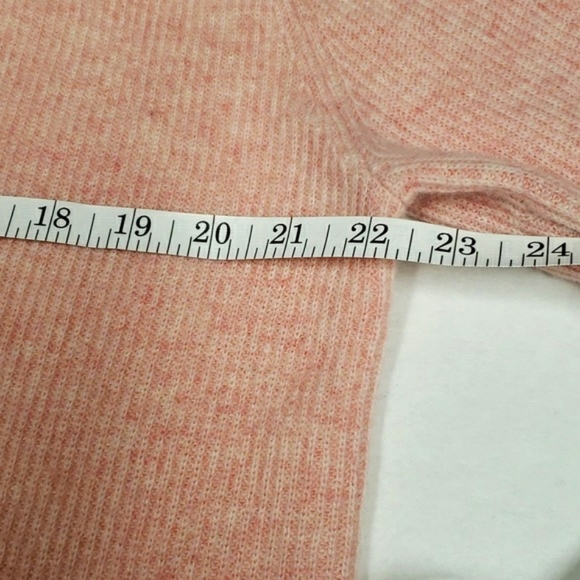 JOHNNY WAS CALME 100% Cashmere Sweater Ribbed Light Pink NWT Size L - Picture 9 of 13